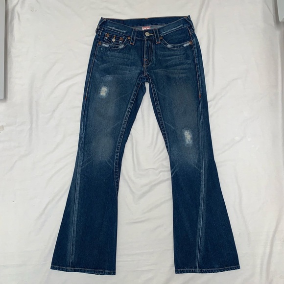 Joey Flared Leg Twisted Hem Bootcut Jeans LIKE NEW - Picture 2 of 8